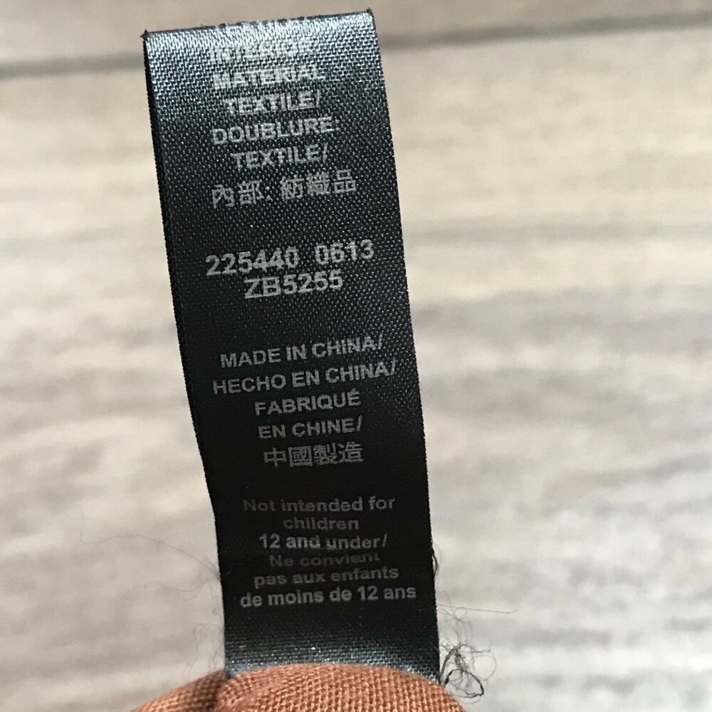 FOSSIL Explorer Crossbody Bag Orange Pebbled Leather Zip Top‎ Purse Pockets FLAW - Picture 12 of 16